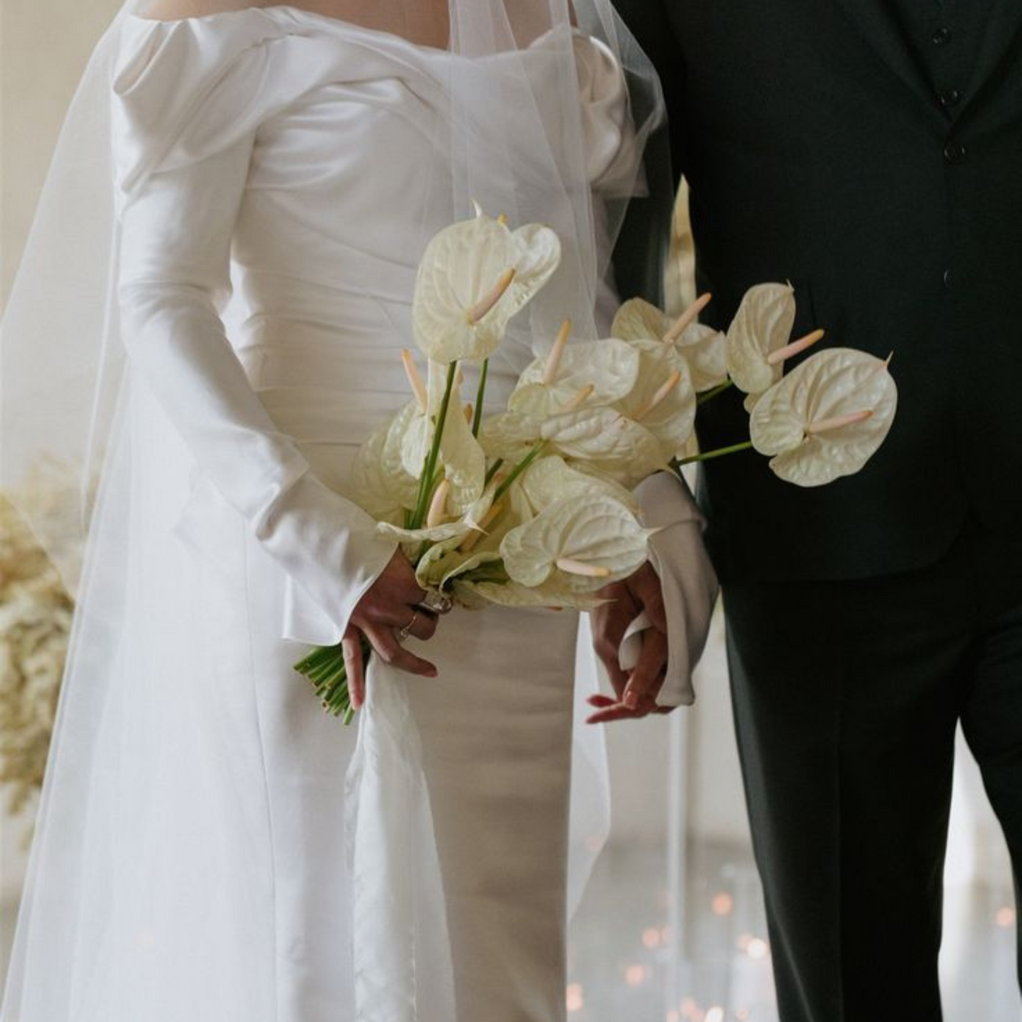 Naked Anthurium Island Wedding Bouquet