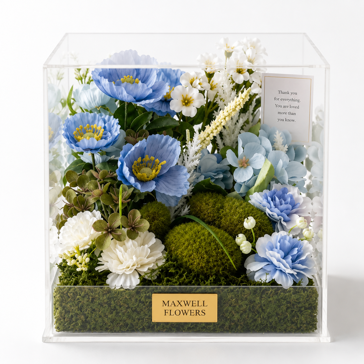 Blue Garden Artificial Acrylic Box