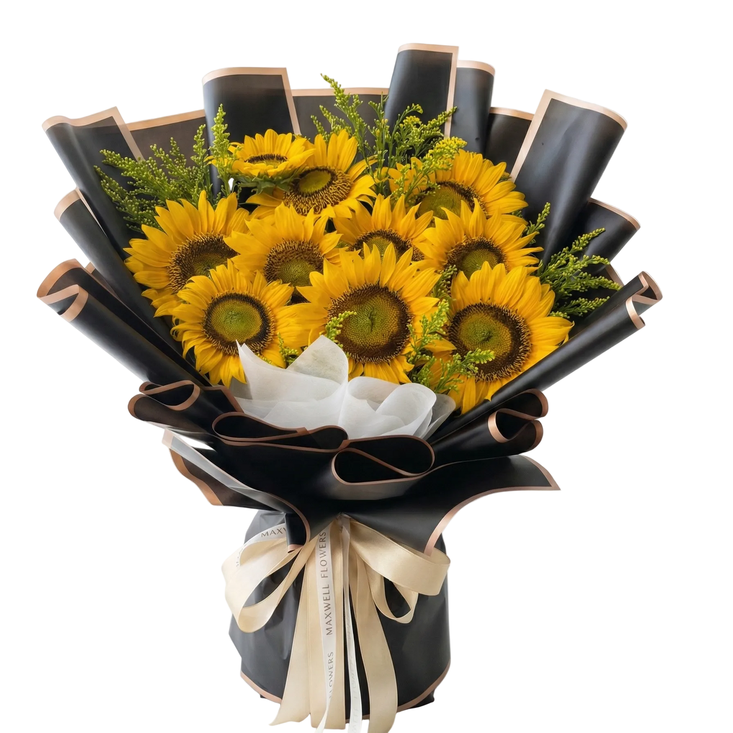 Fresh sun flowers bouquet
