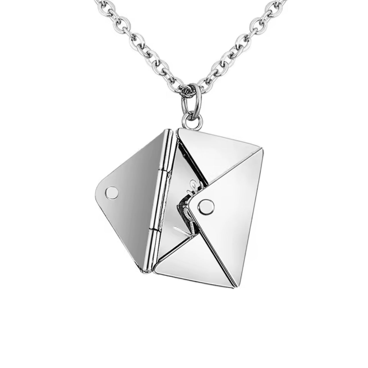 Envelope Necklace - I love You love letter