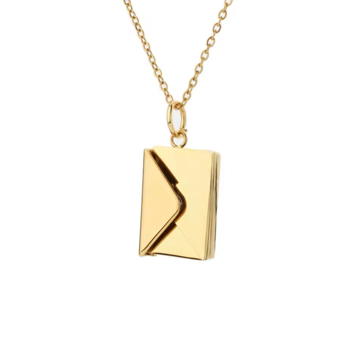 Envelope Necklace - I love You love letter