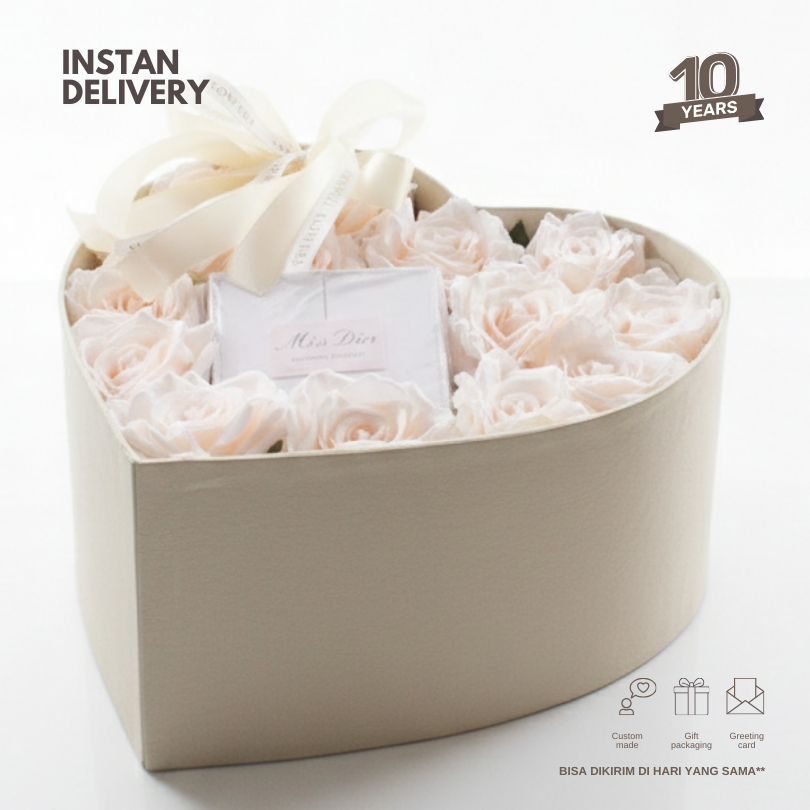 Rose love box cream with Miss dior blooming bouquet gift set