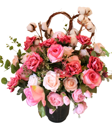 CORA FAUX FLOWERS VASE