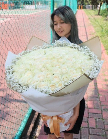 100 Rose Bouquet - Fresh Flowers