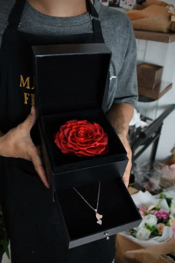 THE GREATEST ETERNAL BLACK BOX - ROSE EQUADOR SUPER MEWAH - VALENTINE READY TO SHIP