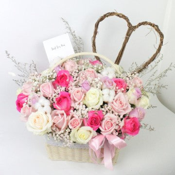 SWEET AS SUGAR BASKET ARRANGEMENT