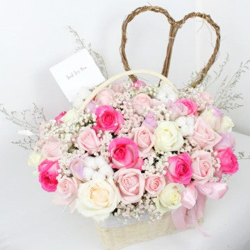 SWEET AS SUGAR BASKET ARRANGEMENT