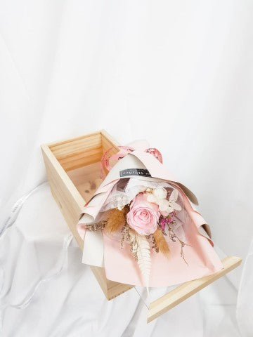 FOREVER ROSE CARENA WOOD BOX
