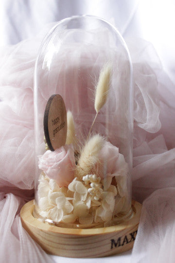 MIX FLOWERS DOME - PINK