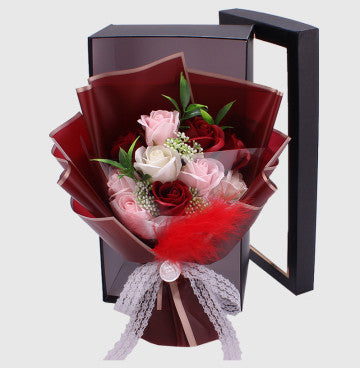 ISTA- BUNGA SABUN DENGAN BOX KOREAN STYLE - soap flowers bouquet