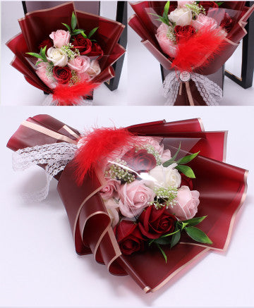 ISTA- BUNGA SABUN DENGAN BOX KOREAN STYLE - soap flowers bouquet