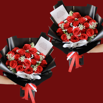 20 ROSES BOUQUET (CELLOPHANE WRAPPING)