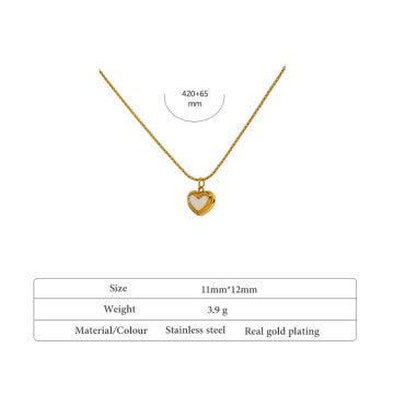 Classic Love Necklace 18k - Kalung wanita