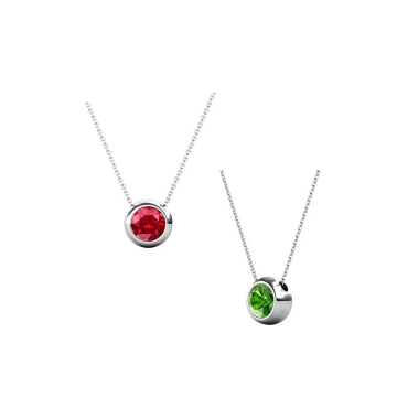 Birthstone Necklace - Swarosvki 18k Gold Platted