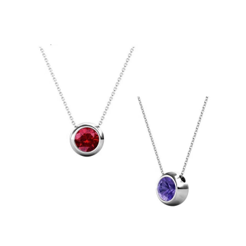 Birthstone Necklace - Swarosvki 18k Gold Platted