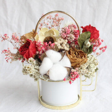 YEMA MINI POT VASE - DRIED IMPORT FLOWERS