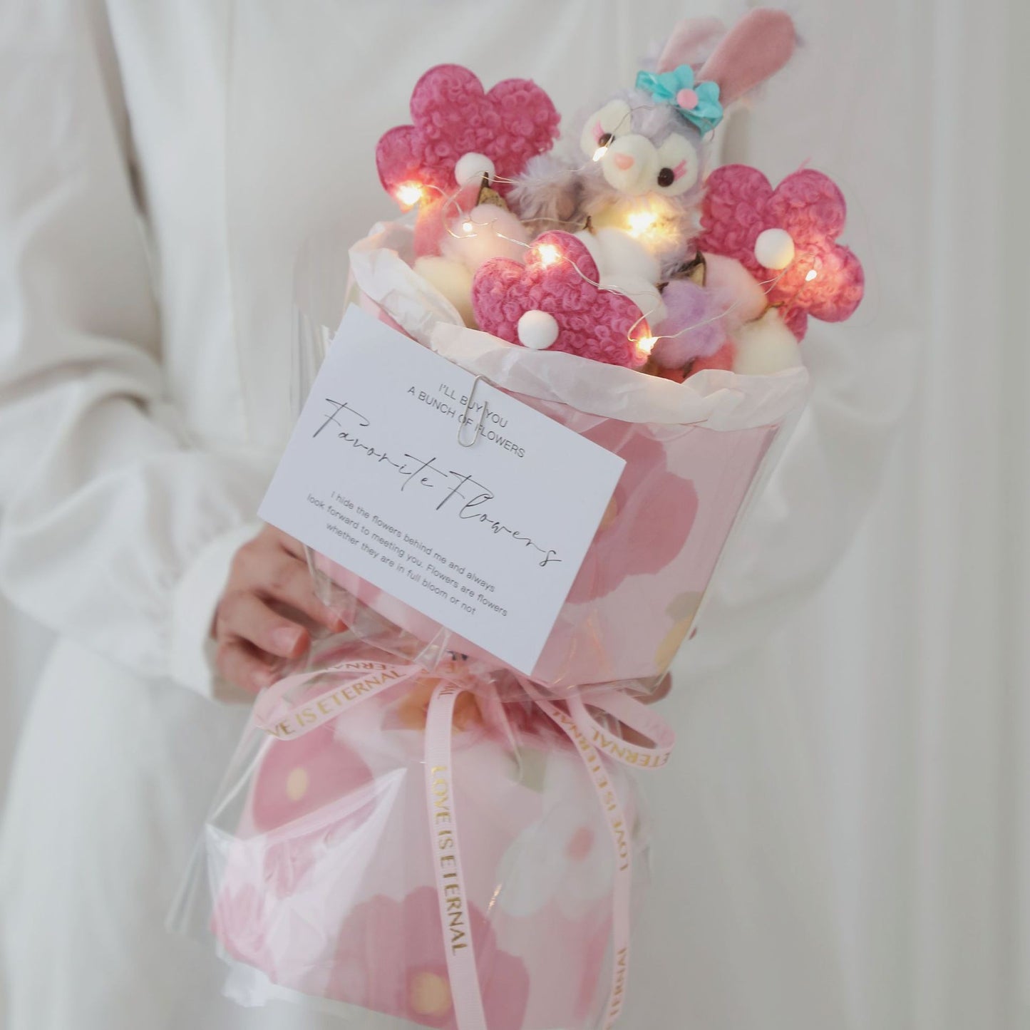 New trend - Doll Bouquet - Lamb Wool or Fleece