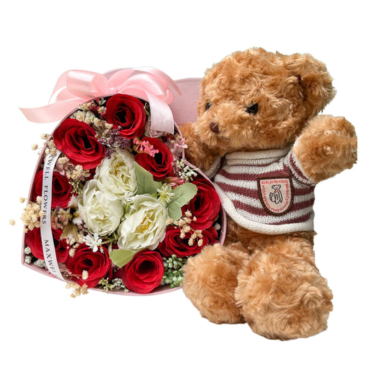 Love Box with Teddy Bear