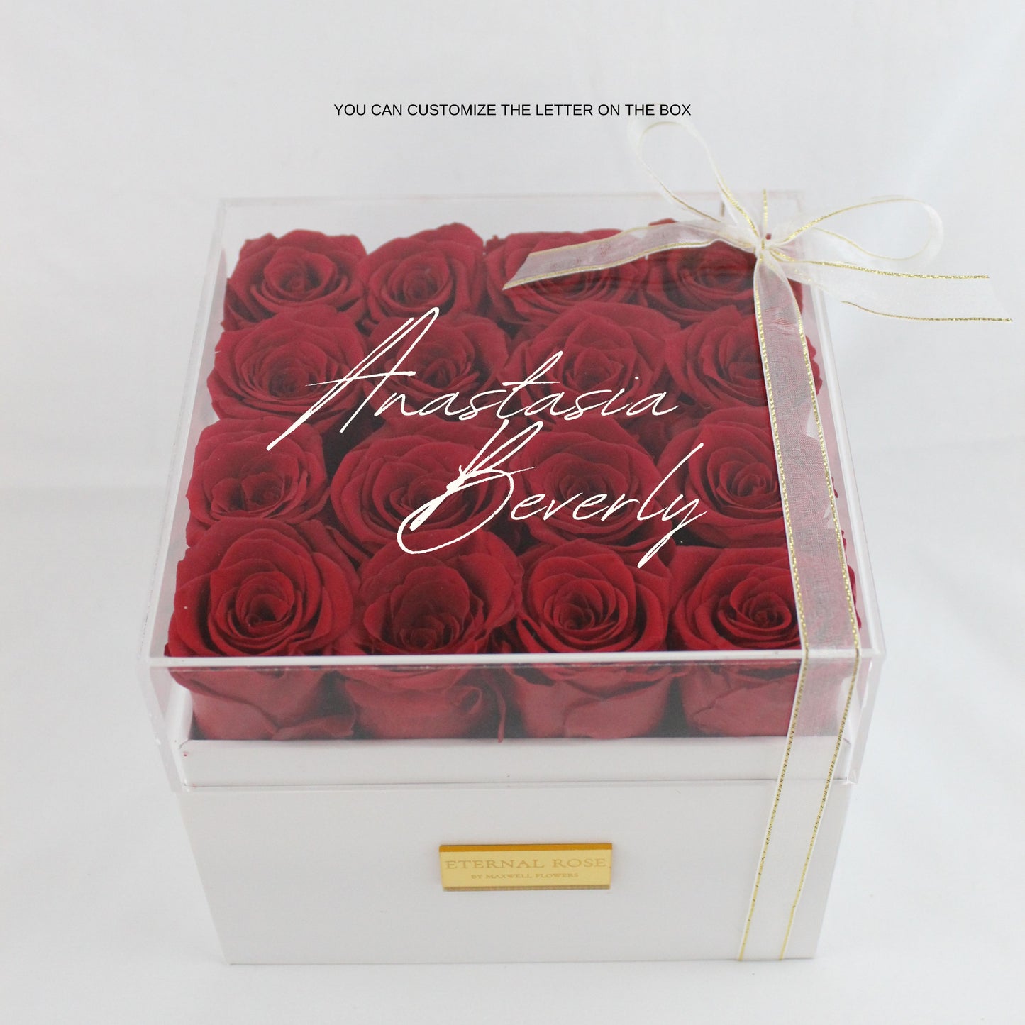 Eternal Rose in Acrylic box (16 roses)
