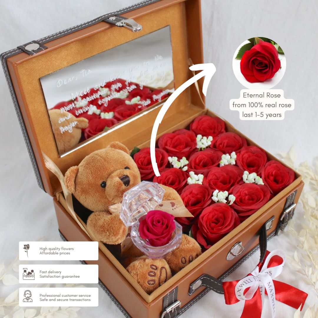TREASURE BOX WITH ETERNAL ROSE RING