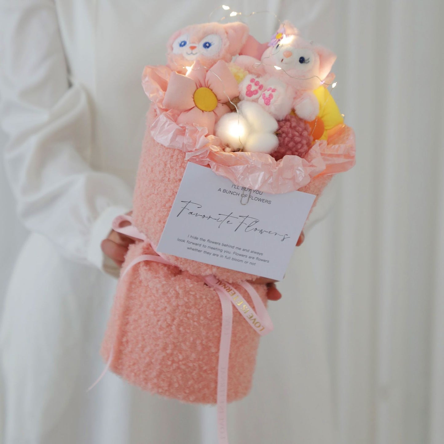 New trend - Doll Bouquet - Lamb Wool or Fleece