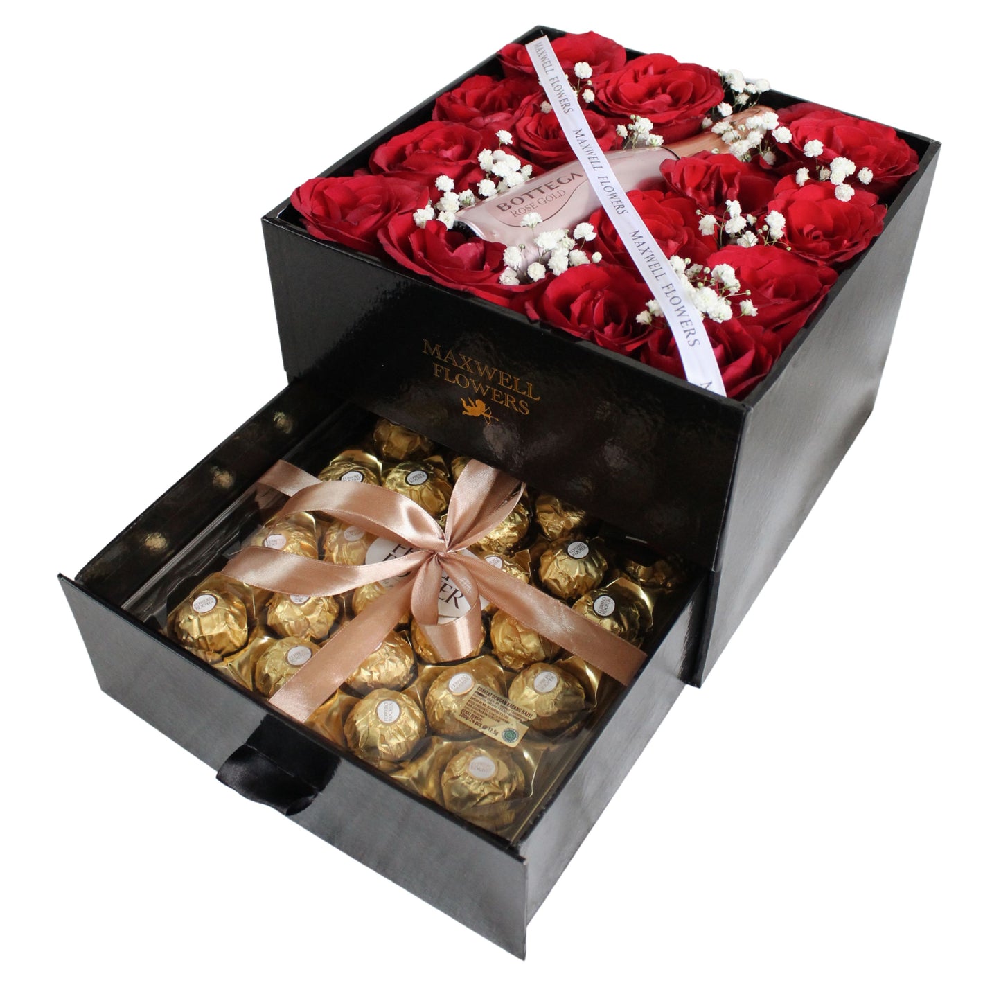(Fresh Flowers) Luxury Gift Set VALENTINE'S BIRTHDAY ANNIV