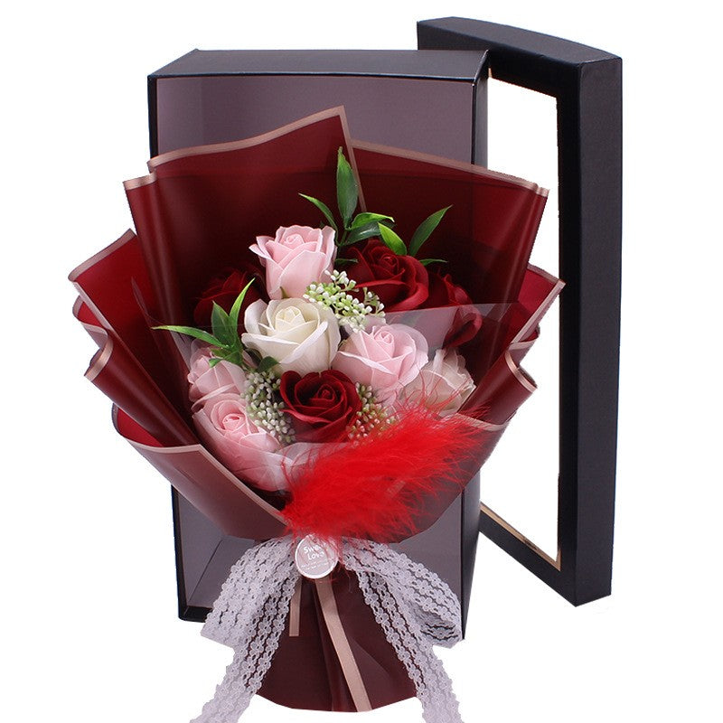 ISTA- BUNGA SABUN DENGAN BOX KOREAN STYLE - soap flowers bouquet