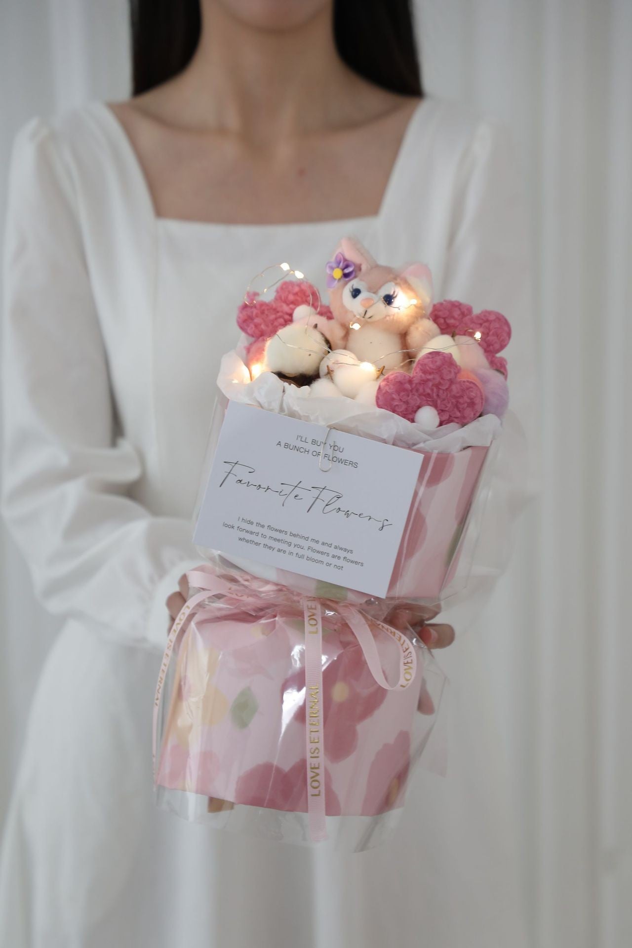 New trend - Doll Bouquet - Lamb Wool or Fleece