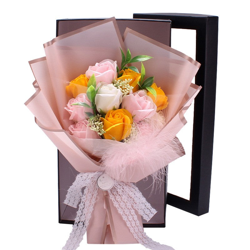 ISTA- BUNGA SABUN DENGAN BOX KOREAN STYLE - soap flowers bouquet