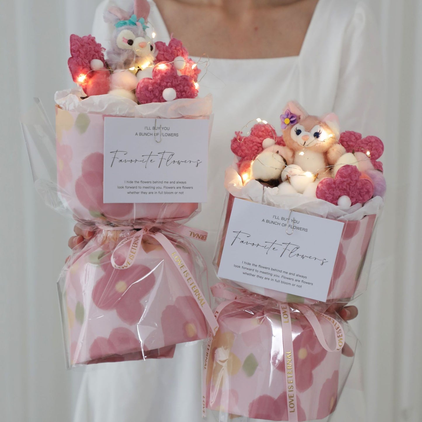 New trend - Doll Bouquet - Lamb Wool or Fleece