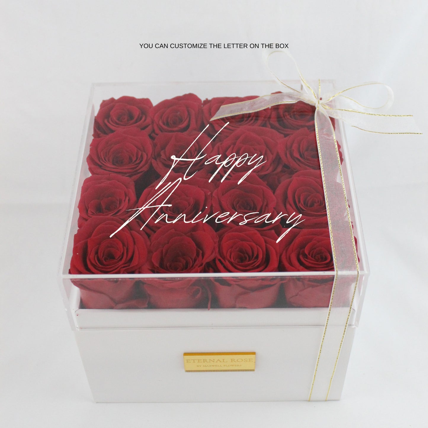 Eternal Rose in Acrylic box (16 roses)
