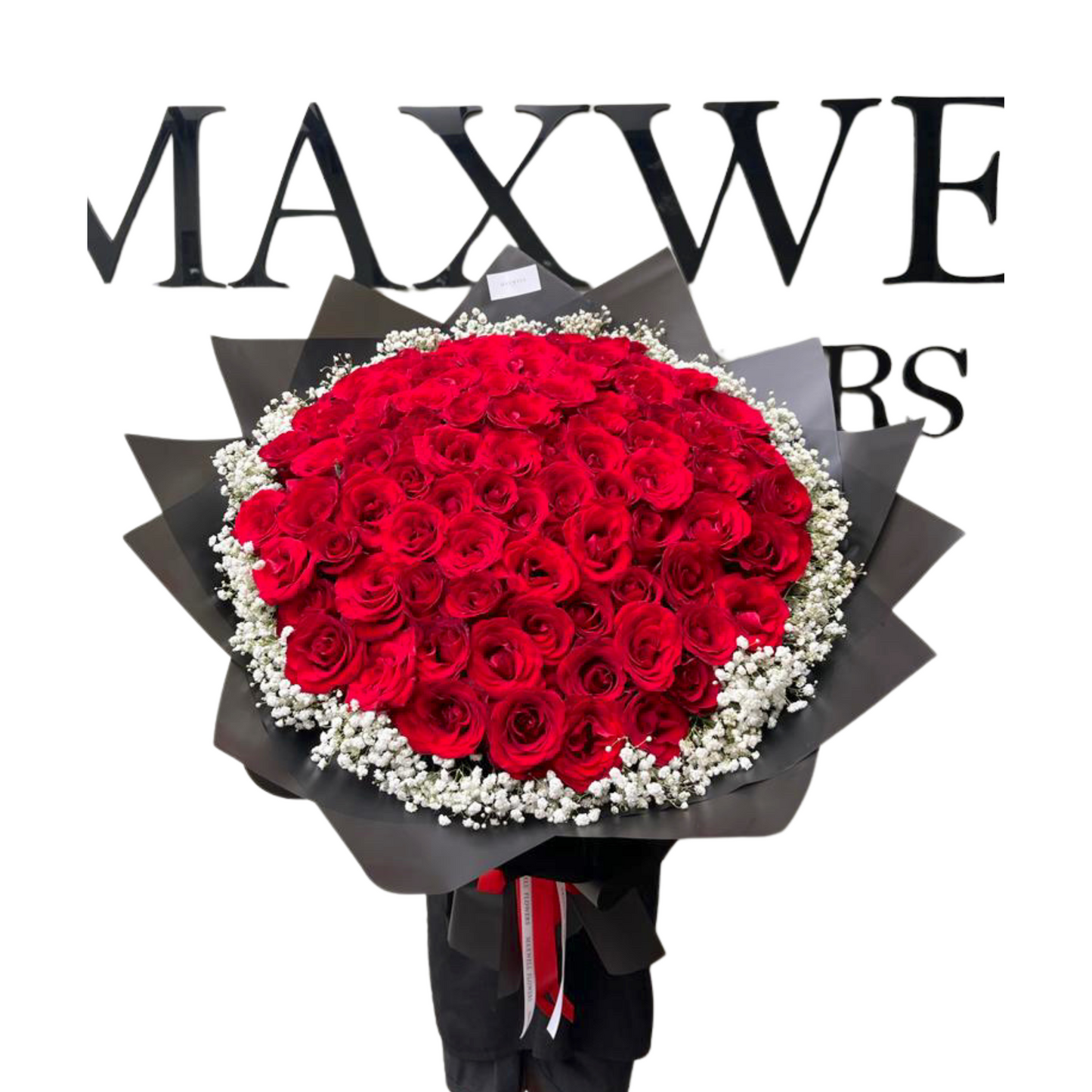 100 sexy red roses fresh bouquet