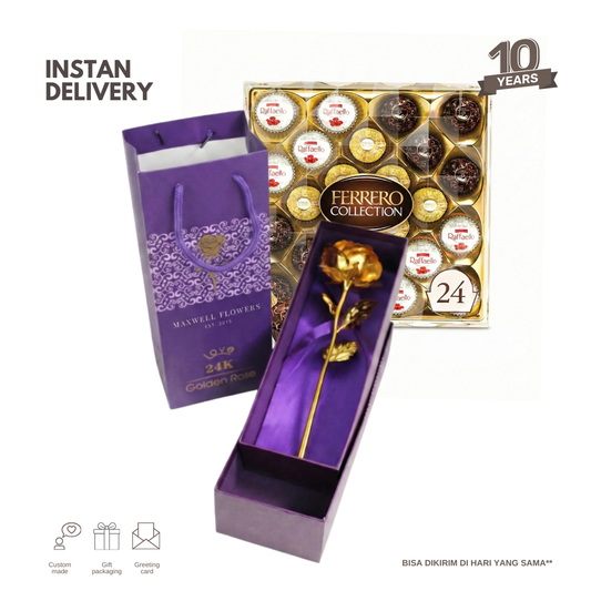 24K WITH LIMITED FERRERO ROCHER - VALENTINE READY TO SHIP