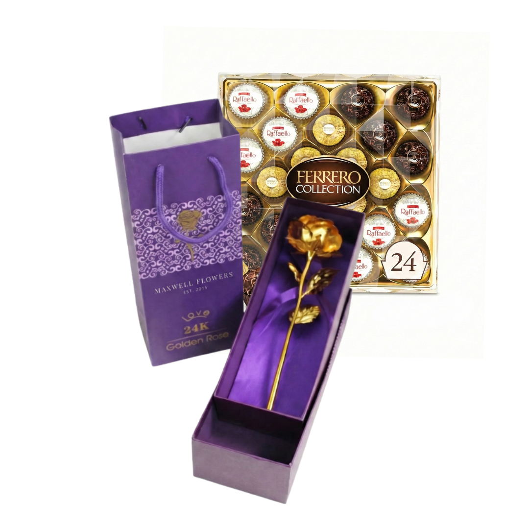 24K WITH LIMITED FERRERO ROCHER - VALENTINE READY TO SHIP