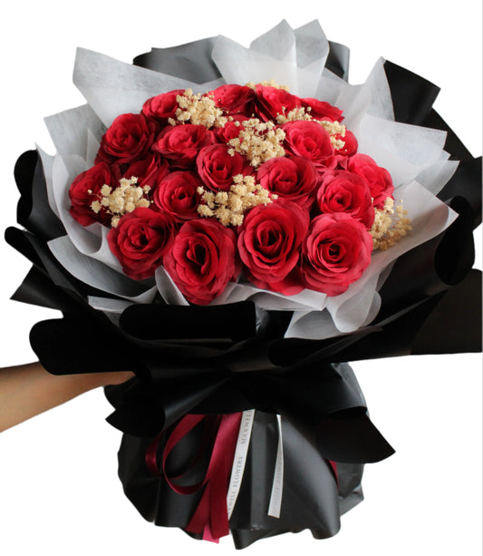 Red Roses Bouquet Artificial