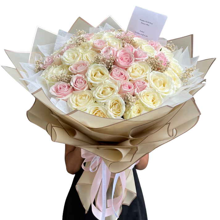 50 Long Roses 50 roses fresh flowers bouquet – maxwellflowers