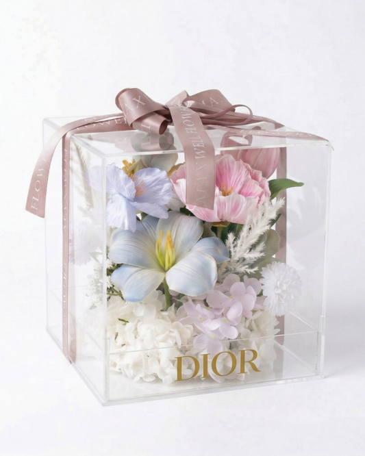 Monet Garden  - Artificial Acrylic box