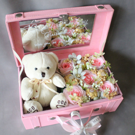 Treasure Box 9 - Pink Box with Ferrero Box