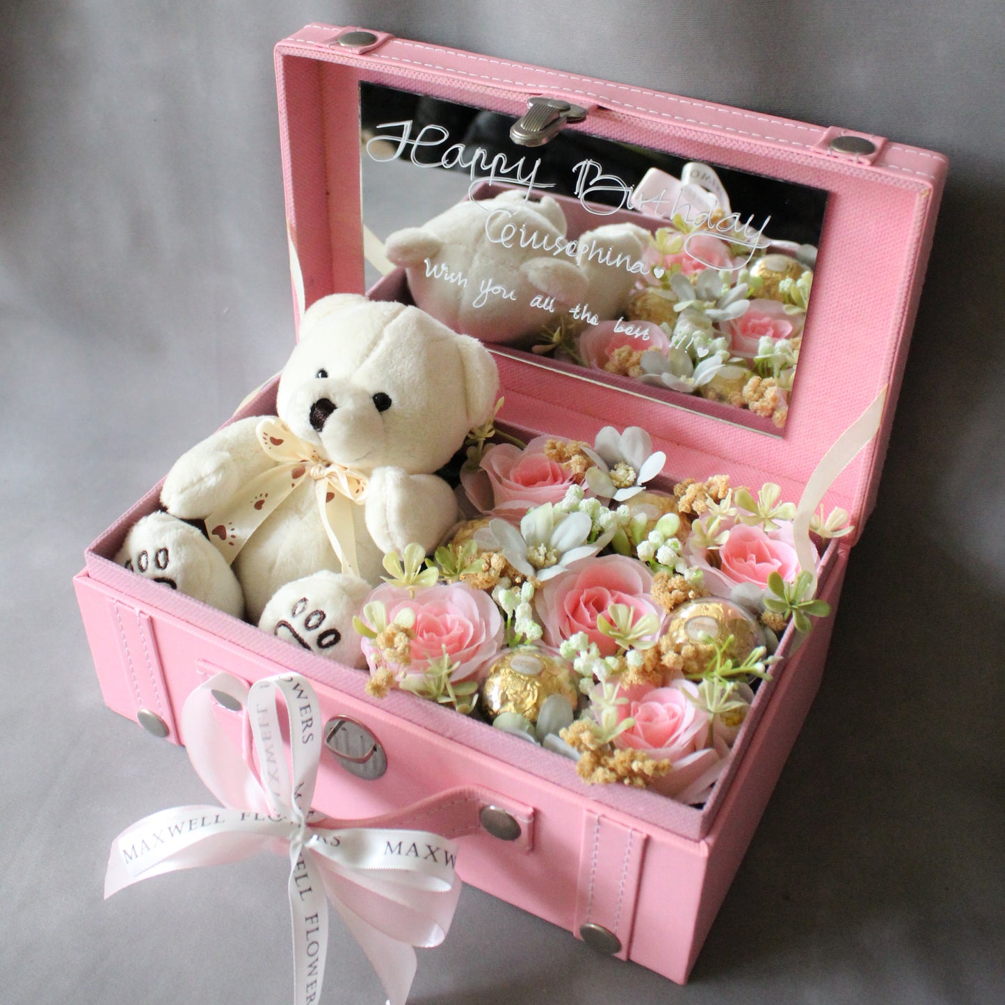 Treasure Box 9 - Pink Box with Ferrero Box