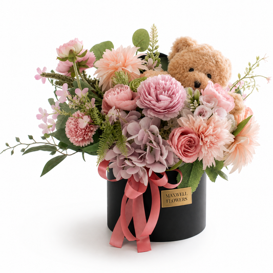 Reina Round box - Artificial Flower