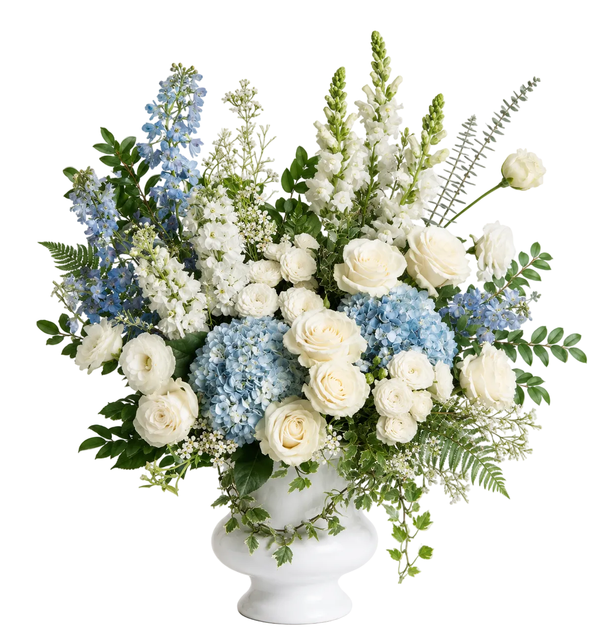 Tranquil Blue and White Tribute