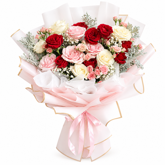 Tri Bouquet - Fresh Flowers