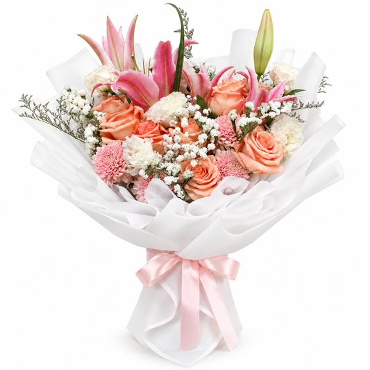 Harmony in Blooms - fresh flowers bouquet