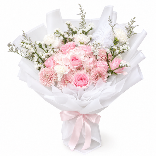 Blushing Beauty Bouquet - Special import Flowers