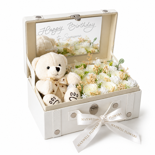 Treasure box White - White flowers