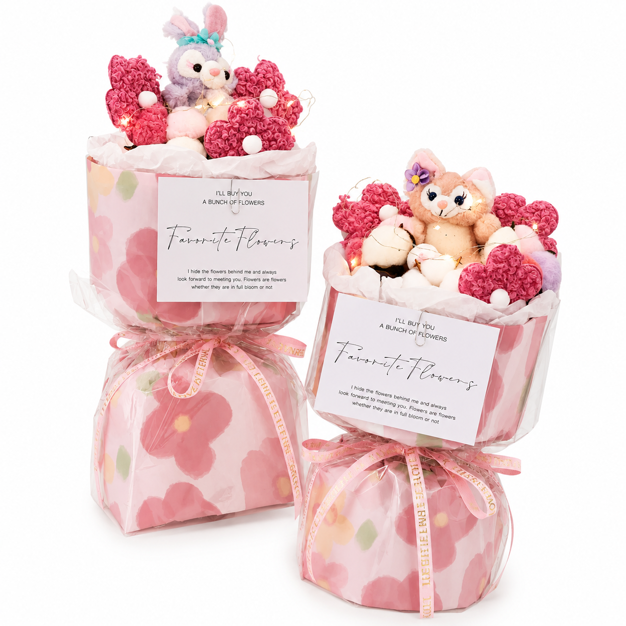 New trend - Doll Bouquet - Lamb Wool or Fleece
