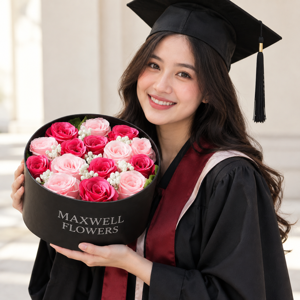 Graduation Hat - Artificial Flowers