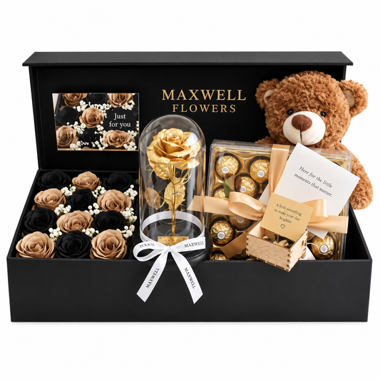Exclusive box dome with ferrero rocher and music box