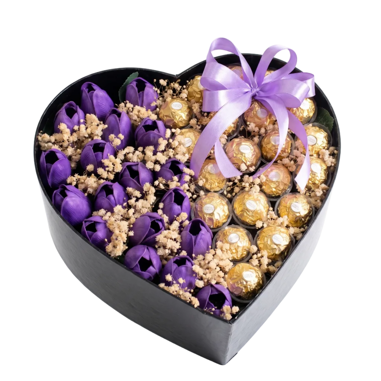 Tulip Love Box with Ferrero Rocher