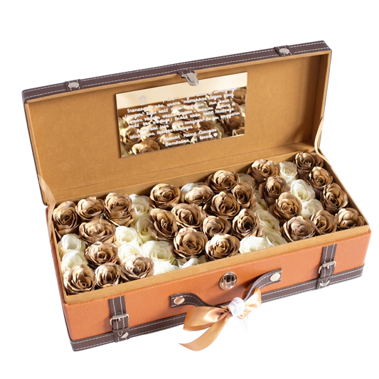 I Love You treasure box gold